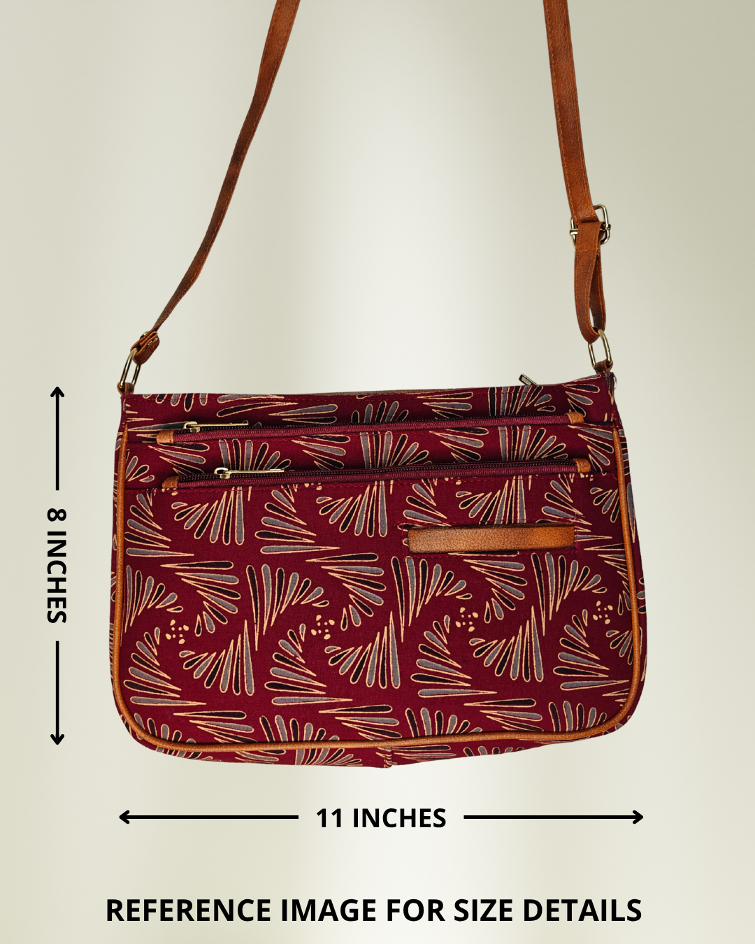 The 5 Zipper Sling: Style Meets Everyday Convenience - Blue Katha