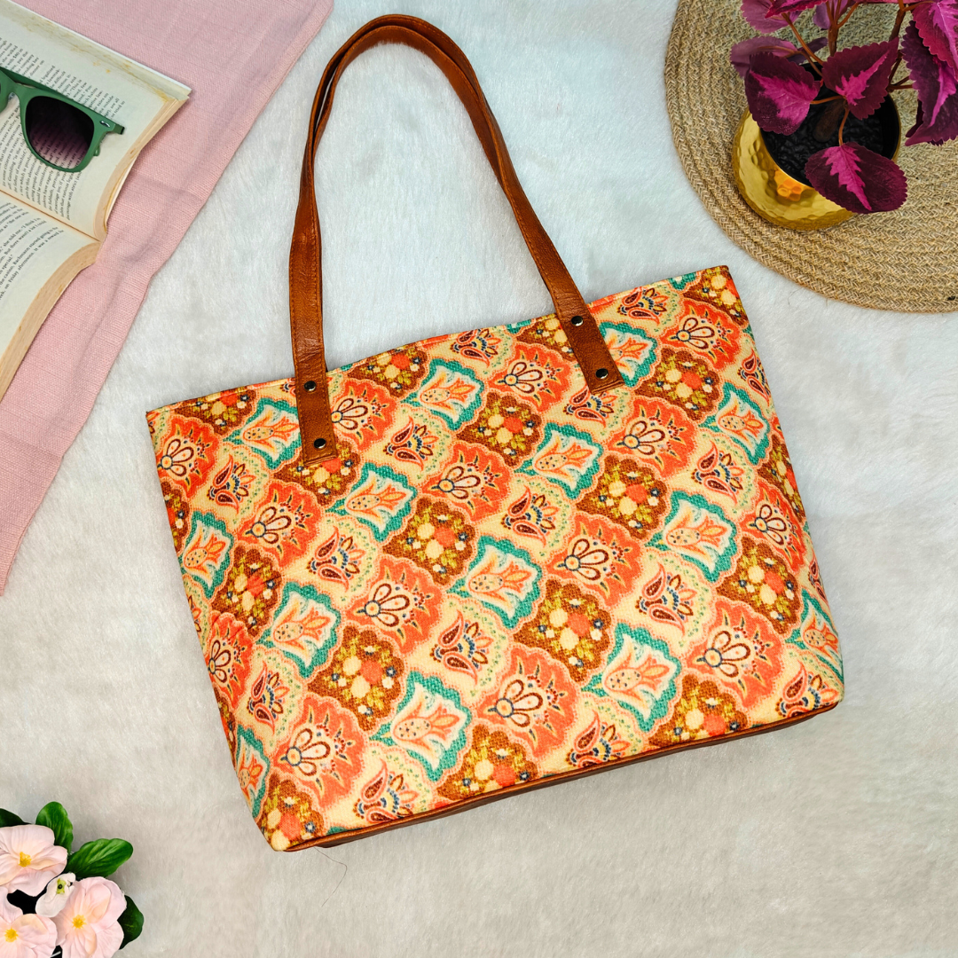 Everyday Tote bags for Women - Mughal Motif