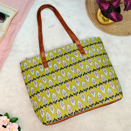 Everyday Tote bags for Women - Yellow - Surovi Bags