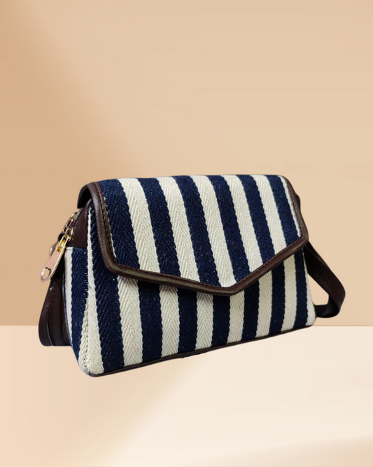 jacquard compact sling bag by surovi