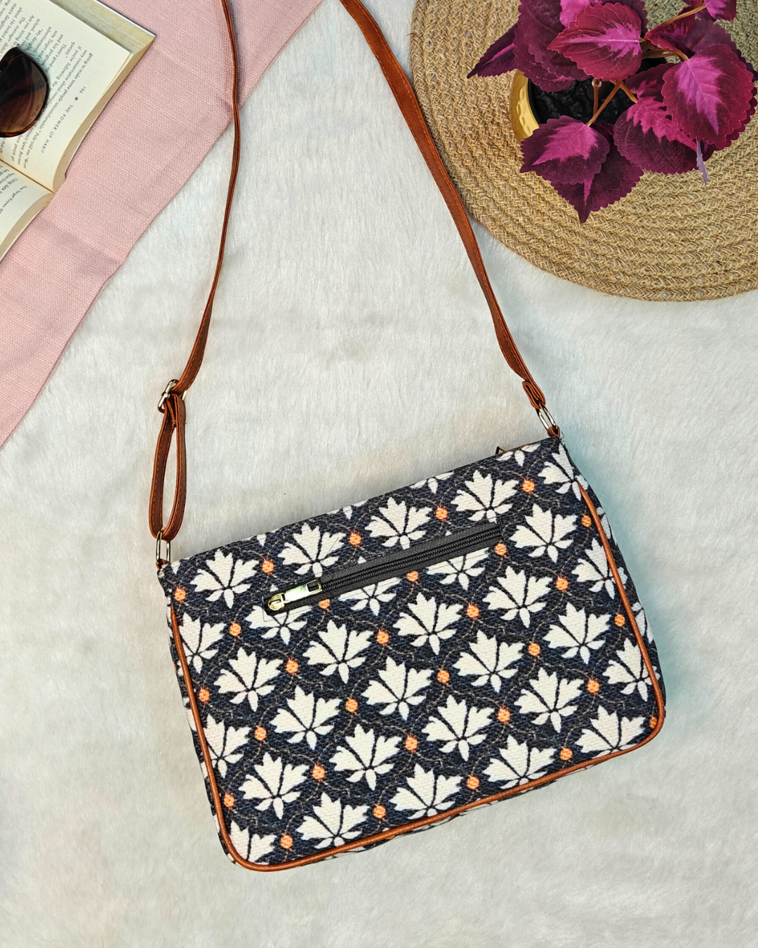The 5 Zipper Sling: Style Meets Everyday Convenience - Kalamkari