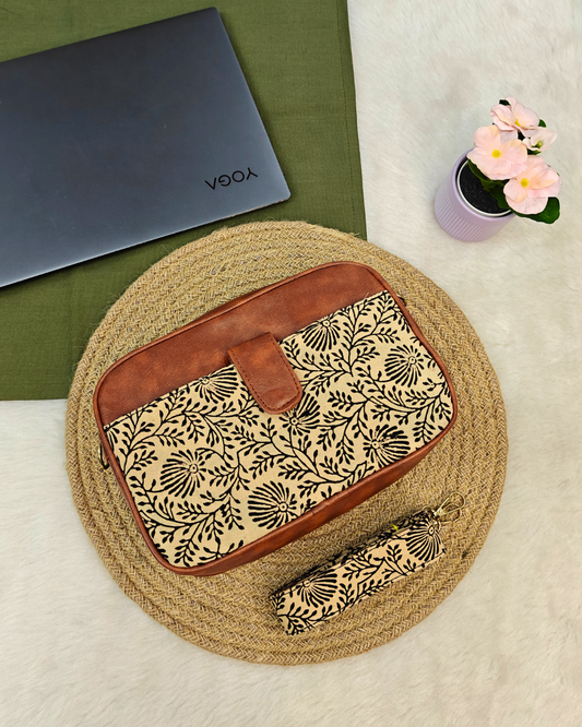 Magnetic Sling Bag - Black & Bloom