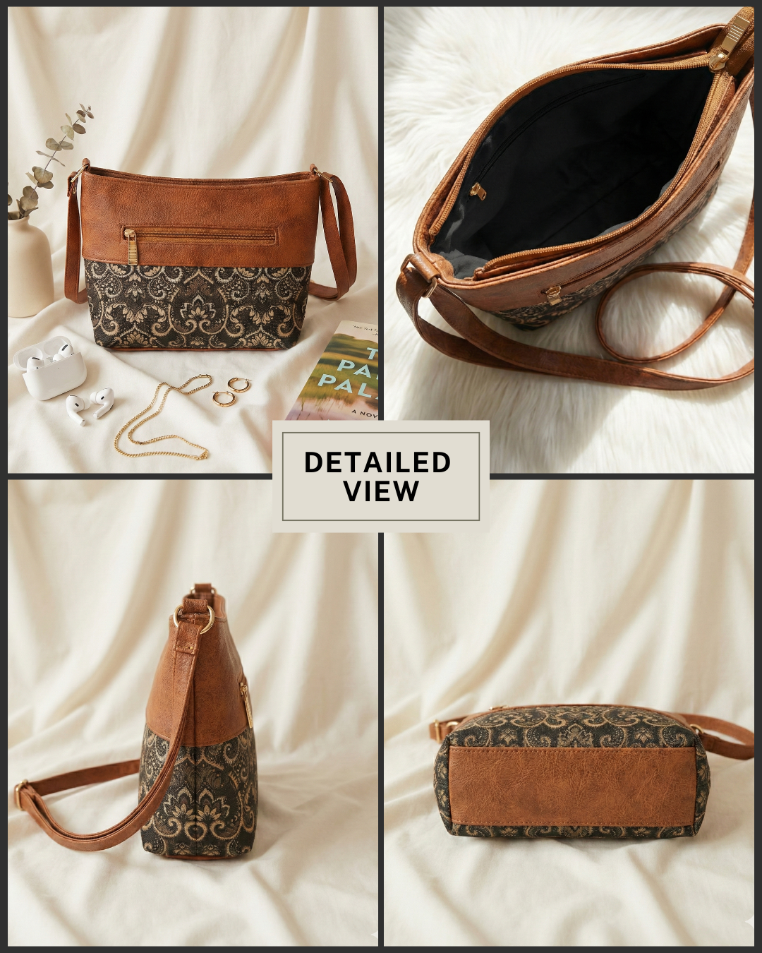 Everyday Explorer Sling Bag - Strips - Surovi Bags