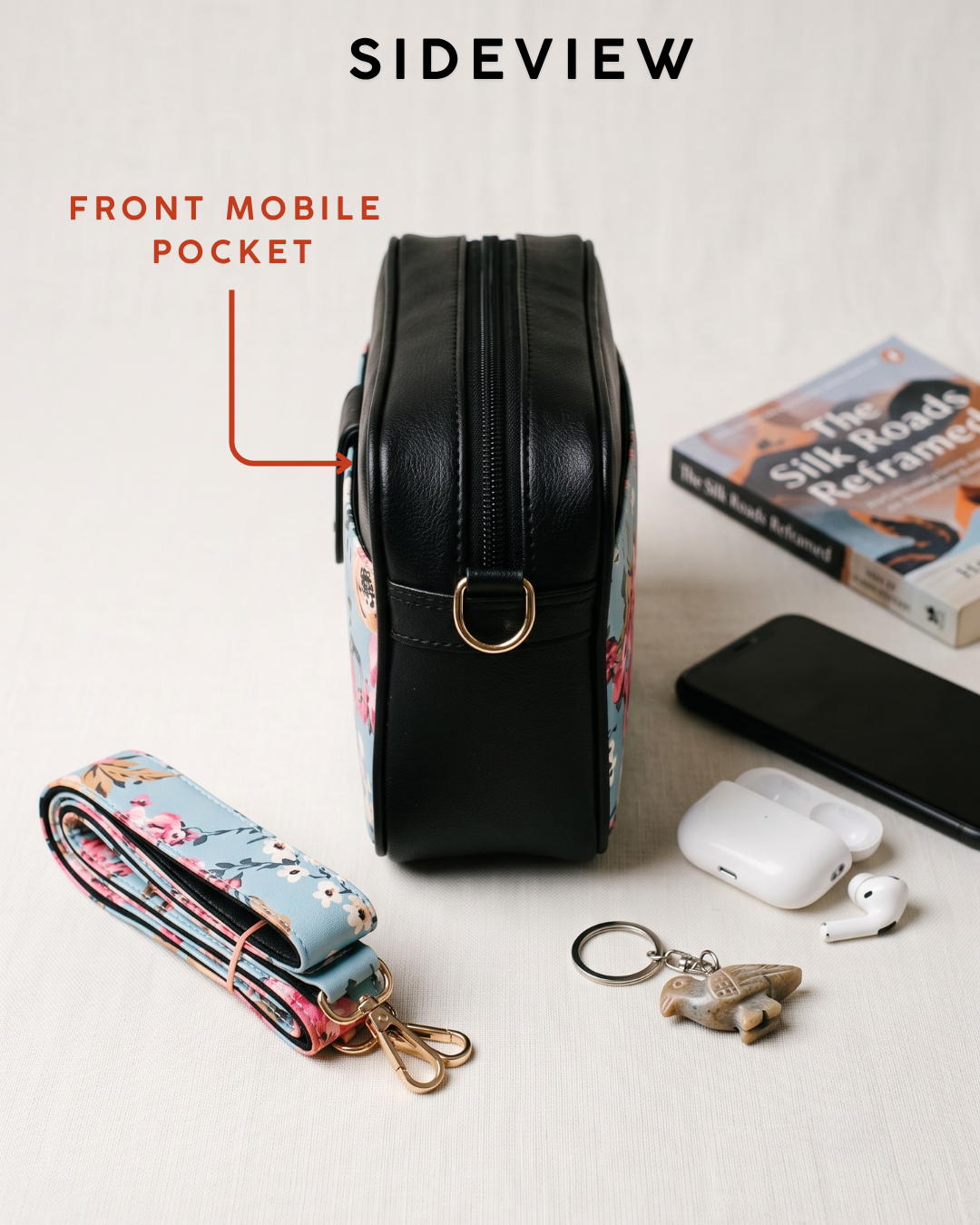 Magnetic Sling Bag - Linen Floral