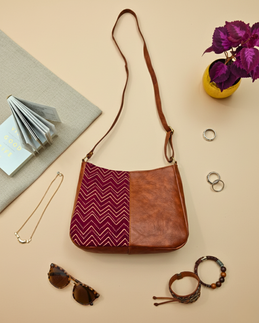 Combination Sling bag for Women - Red