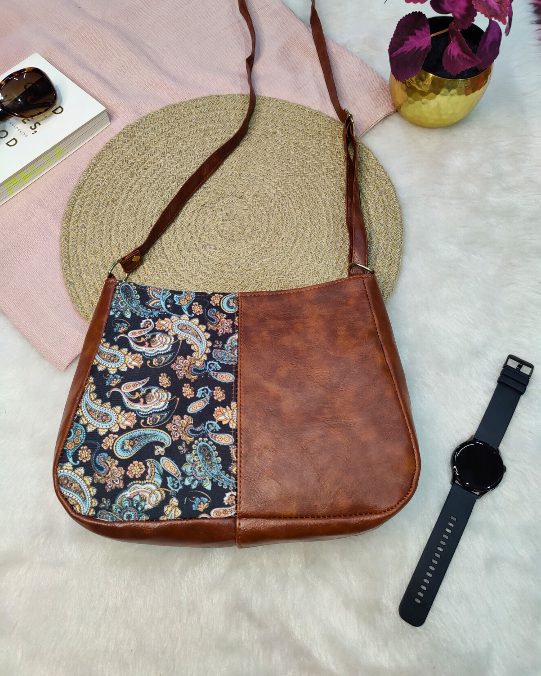 Combination Sling bag for Women - Flowmotif - Surovi Bags