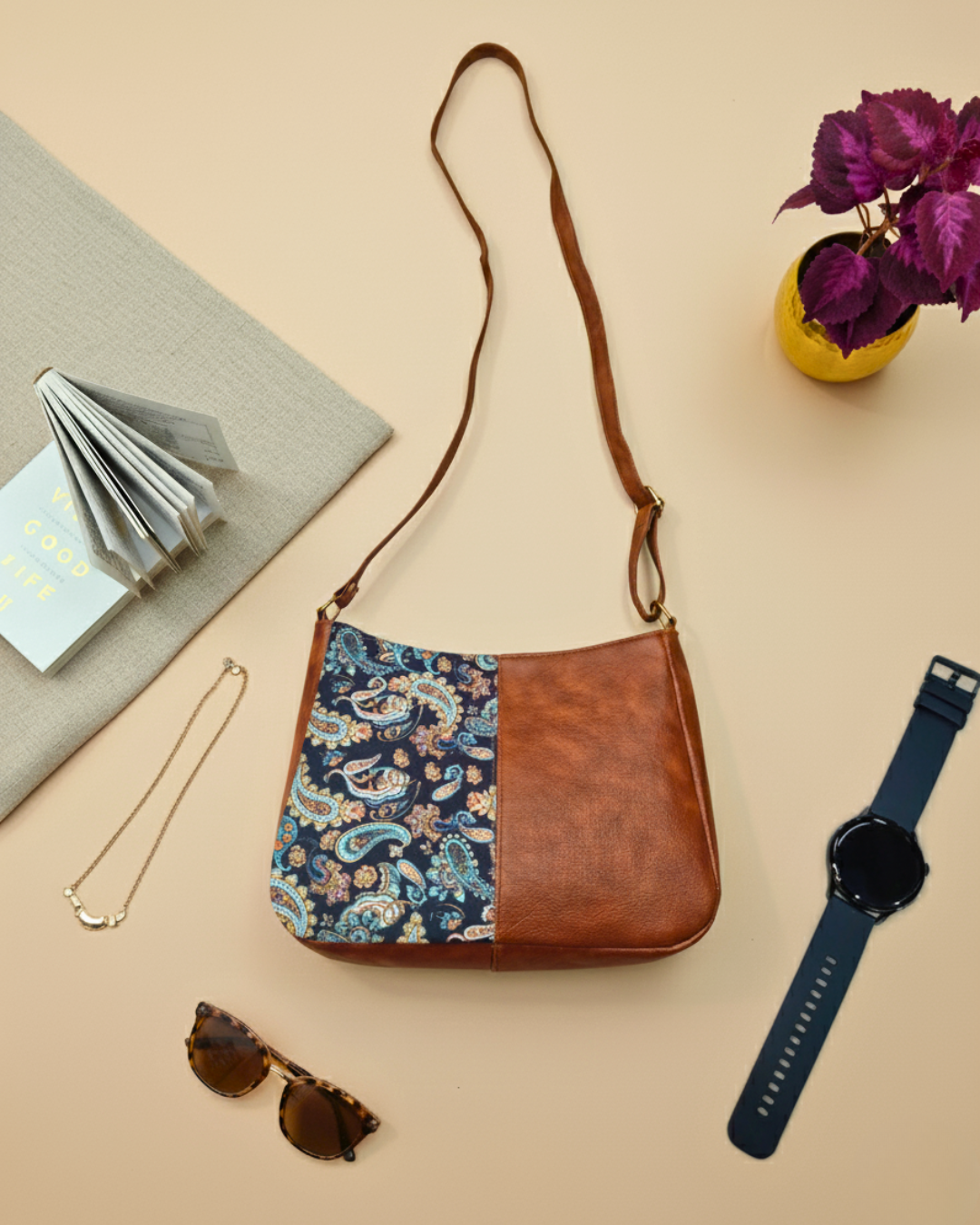 Combination Sling bag for Women - Flowmotif - Surovi Bags