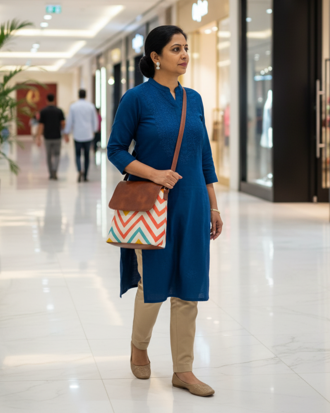 Cross Body Flap Sling - Wave