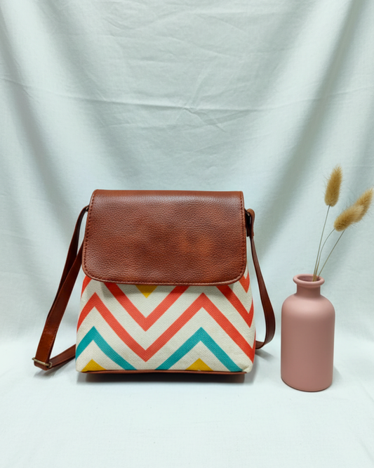 Cross Body Flap Sling - Wave