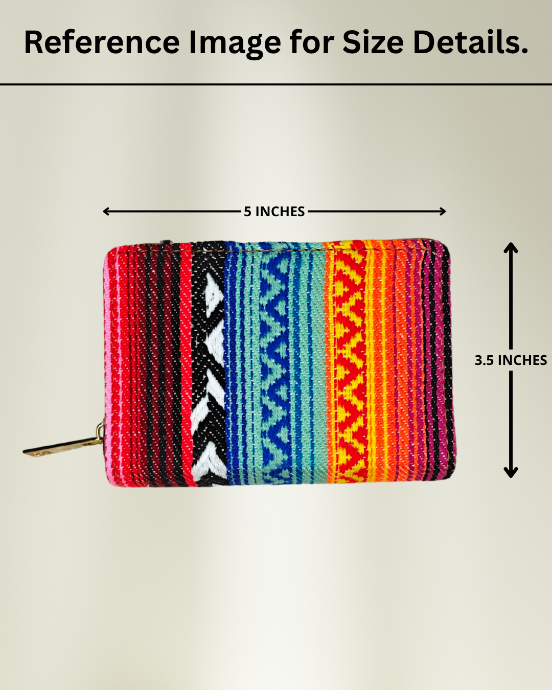 Jacquard Foldable Pocket Wallet For Women - Ikkat Weave