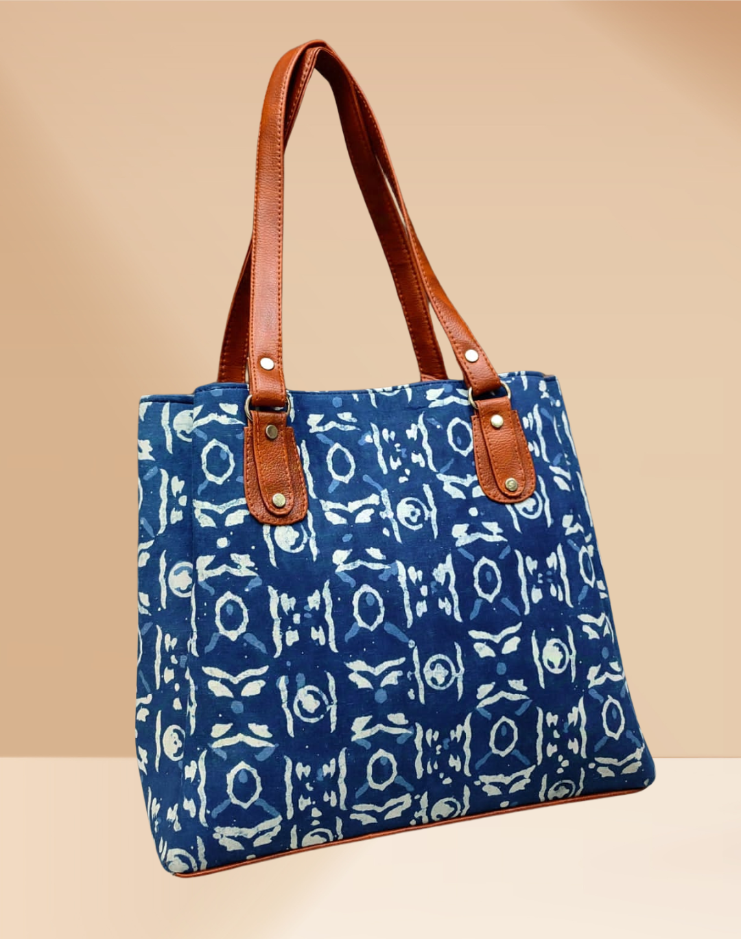 3 Partition Tote Bag for Women - Blue