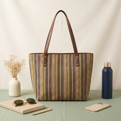 Everyday Jacquard Tote bags for Women - Golden Weave