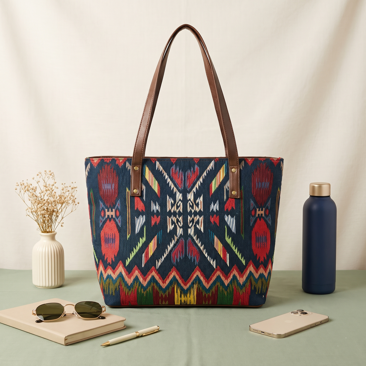 Everyday Jacquard Tote bags for Women - Tribal Weave
