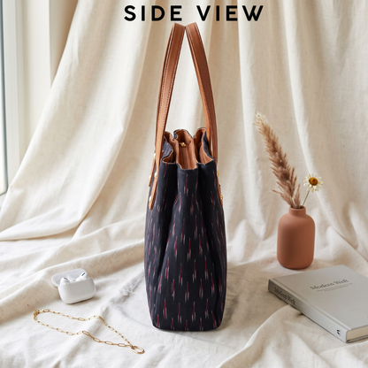 3 Partition Tote Bag for Women - Blue