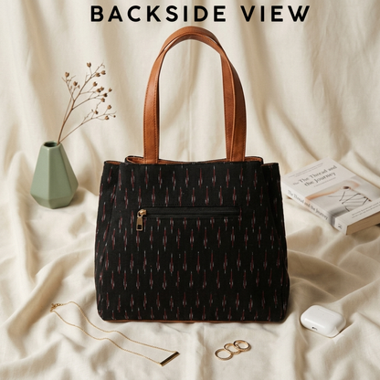 3 Partition Tote Bag for Women - Blue