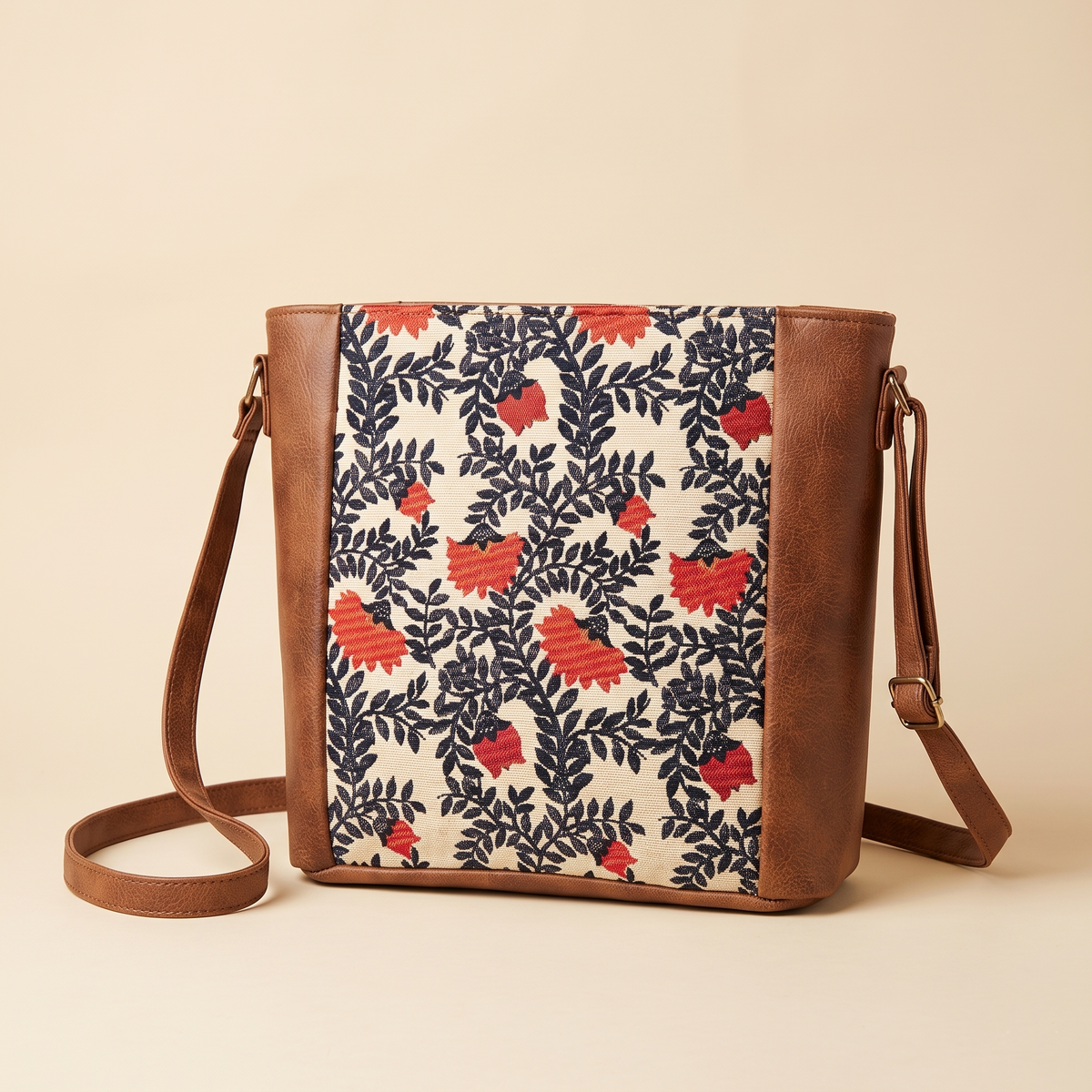 Jute Frame Sling - Handcrafted Traditional Crossbody Bag - Nawabi Couture
