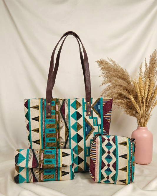 Gift Pack 3pc Combo Bags for Any Event - Tribal Weave