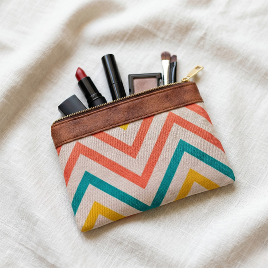 Premium Cosmetic Pouch - Stylish Travel Makeup Bag Organizer - Surovi Bags