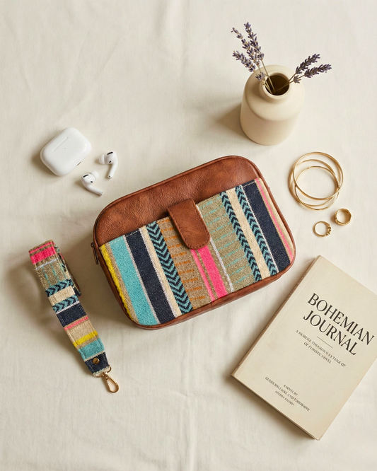 Magnetic Sling Bag Jacquard - Strips