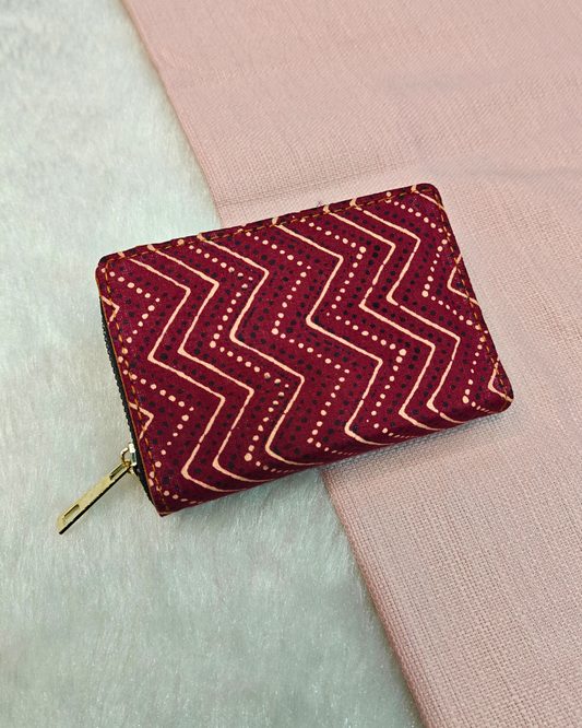 Foldable Pocket Wallet For Women - Red