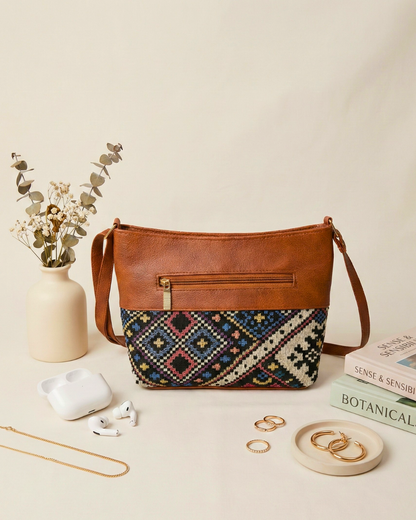 Everyday Explorer Sling Bag - Multi color wave - Surovi Bags