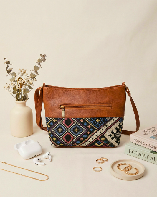 Everyday Explorer Sling Bag - Multi color wave - Surovi Bags