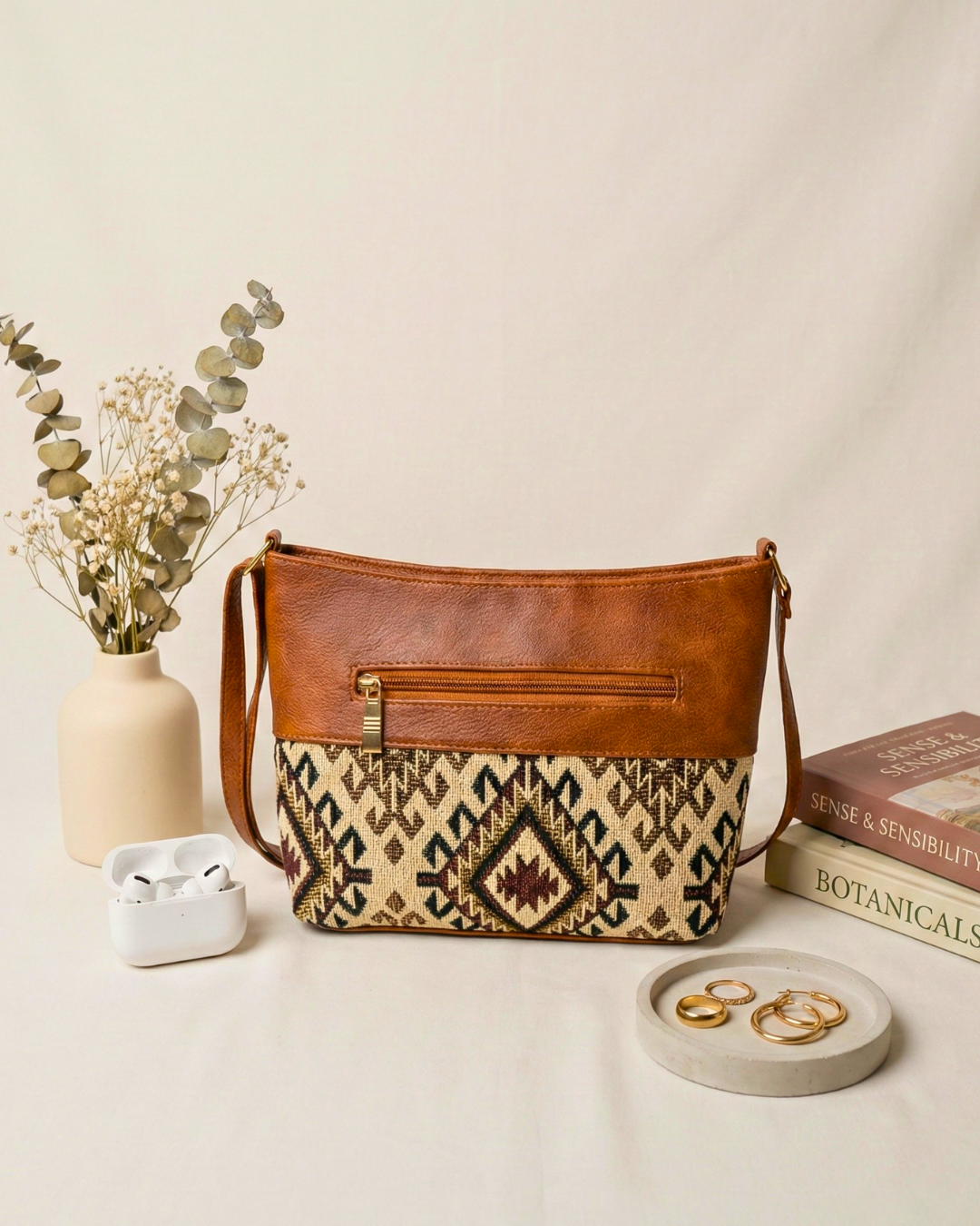 Everyday Explorer Sling Bag - Beige Weave