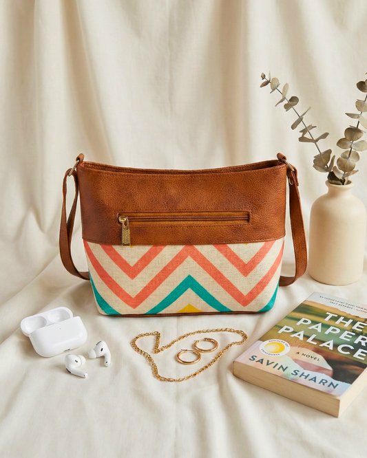 Everyday Explorer Sling Bag Jute - Wave