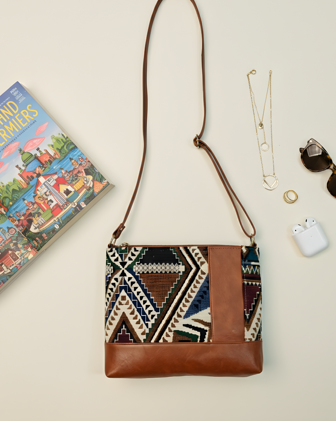 Go TO Sling - Green Tribal Weave