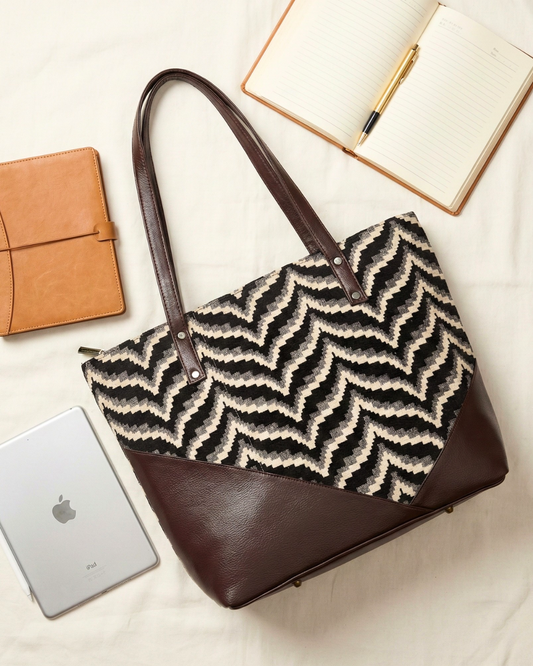 Statement Tote bags for Women - Wave Strips