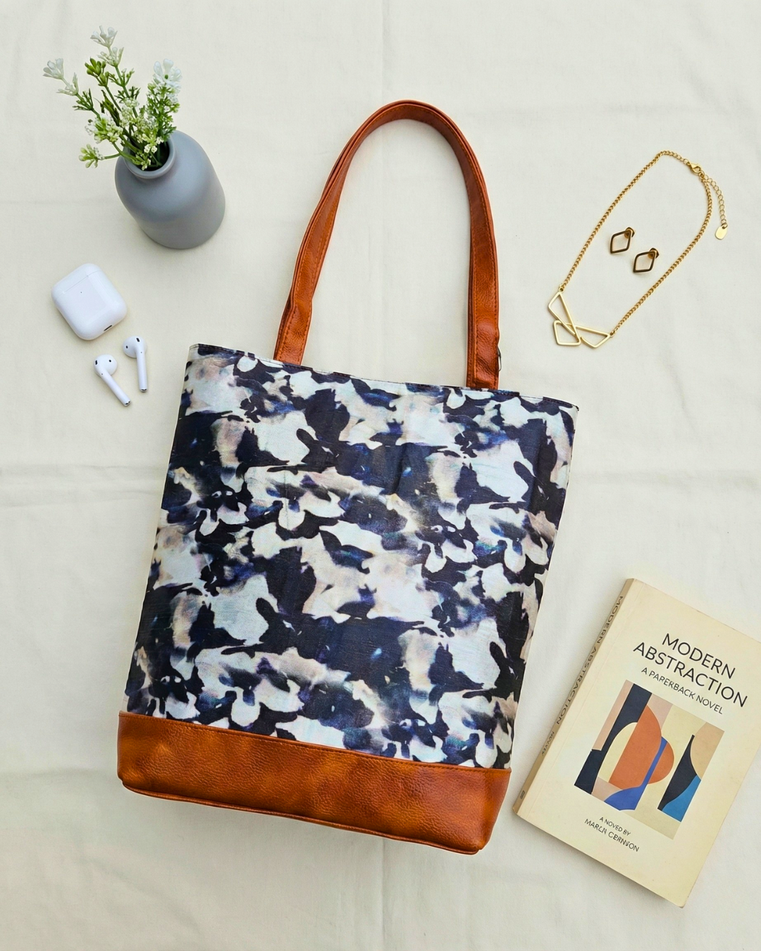 The Velvet Tote - Black - Surovi Bags