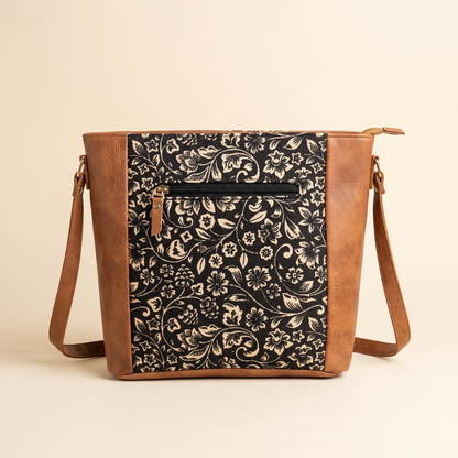 Jute Frame Sling - Handcrafted Traditional Crossbody Bag - Elephant