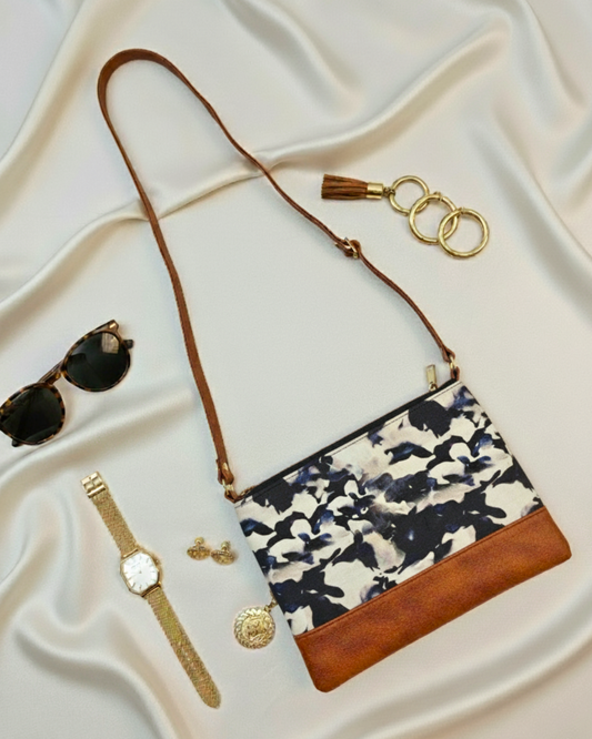 Everyday Convenience: The Jaipuri & Ikkat Sling Bag - Black