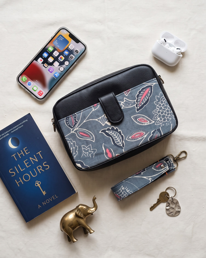 Magnetic Sling Bag - Floral