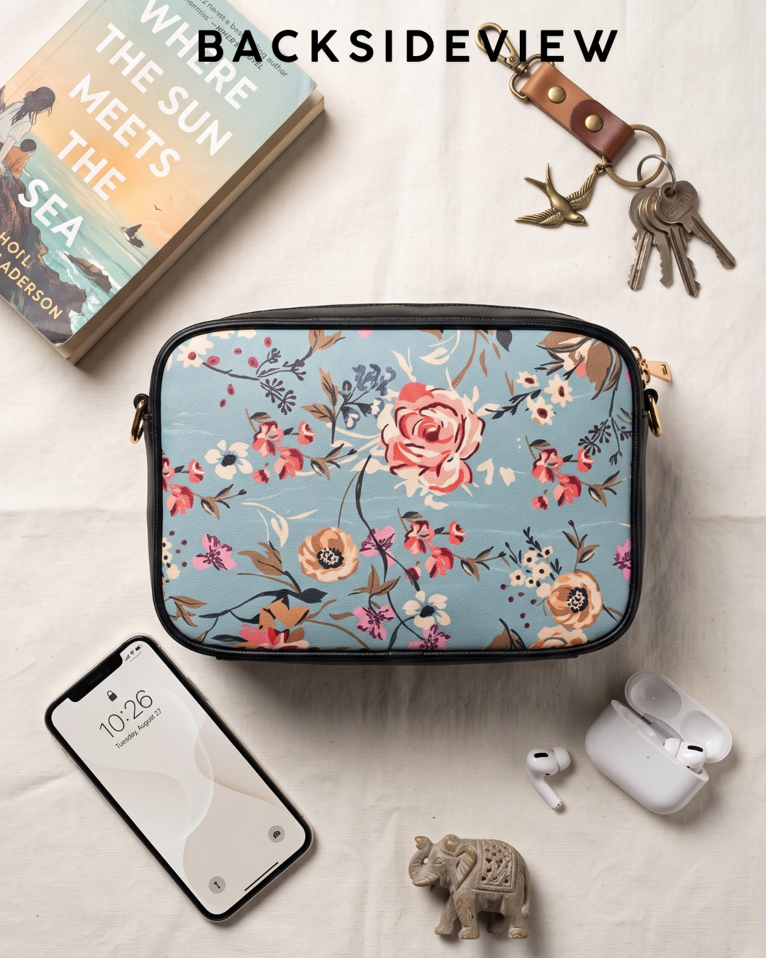 Magnetic Sling Bag - Floral