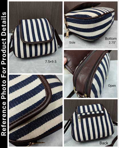 Premium Jacquard Carryall Sling Bag - Onion Pink Weave