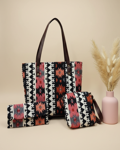 Gift Pack 3pc Combo Bags for Any Event - Tribal Weave