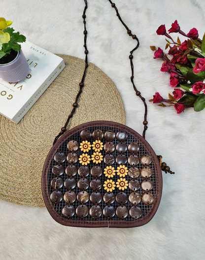 D Sling - Coconut Shell Beaded Bags