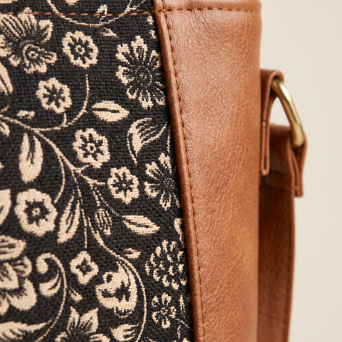 Jute Frame Sling - Handcrafted Traditional Crossbody Bag - Elephant