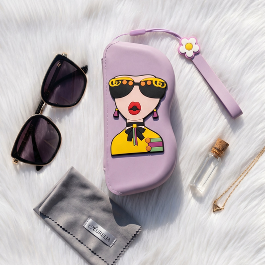 Quirky Goggle Cases - Light Purple - Surovi Bags