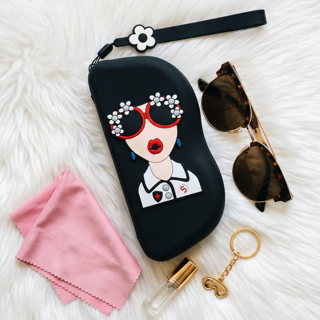 Quirky Goggle Cases - Black