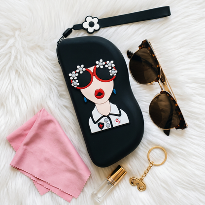 Quirky Goggle Cases - Black