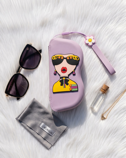 Quirky Goggle Cases - Light Purple - Surovi Bags