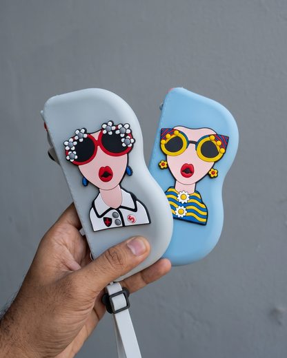 Quirky Goggle Cases -  Green - Surovi Bags