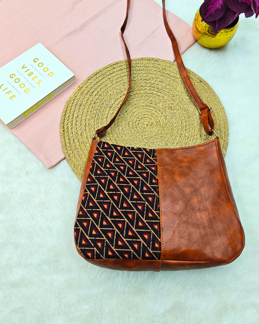 Combination Sling bag for Women - Black Butti