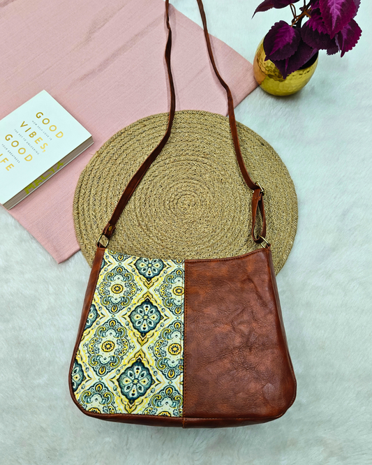 Combination Sling bag for Women - Beige