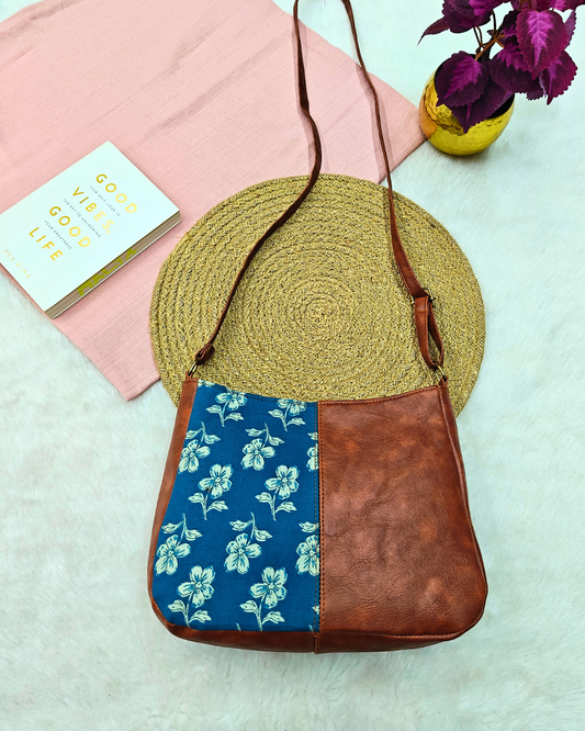 Combination Sling bag for Women - Blue