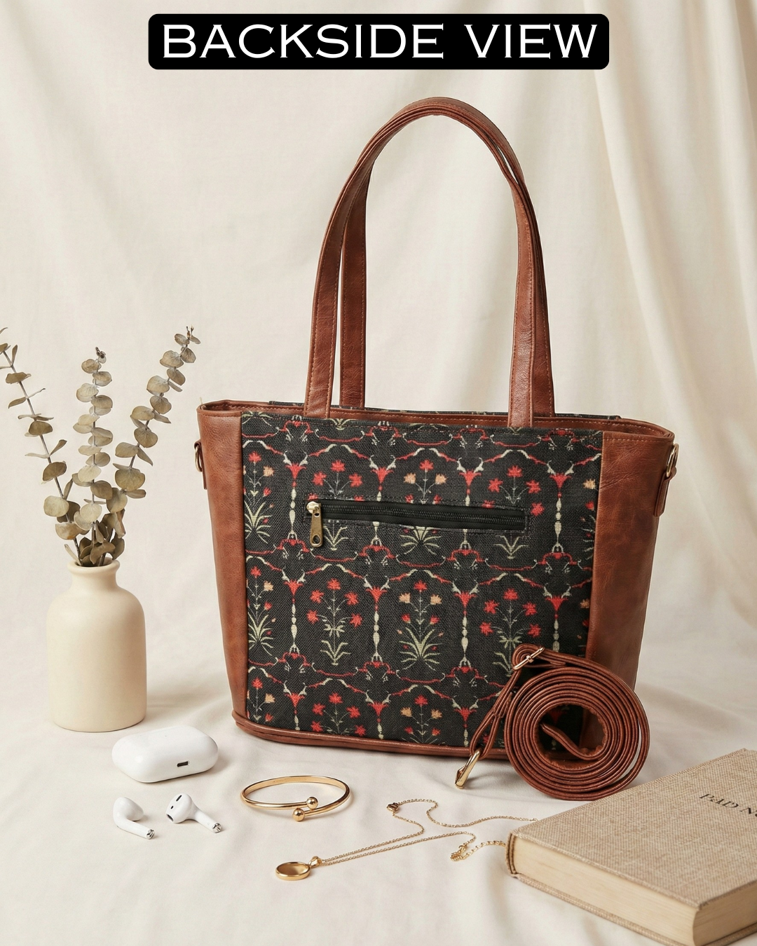 Premium Printed Jute Handbag for Women - Nawabi Couture - Surovi Bags