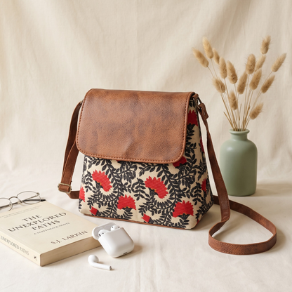 Cross Body Flap Sling - Nawabi Couture - Surovi Bags