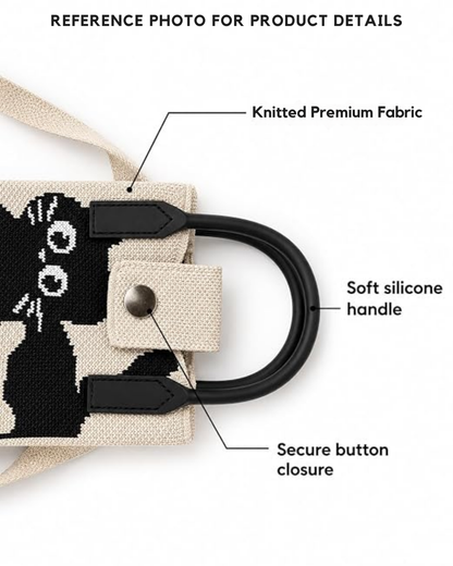 Premium Knitted Mobile Sling Bag - Rabbit